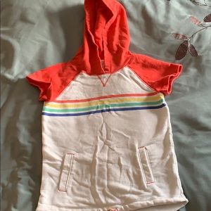 3/$15 Girls shirt sleeved hooded sweatshirt
